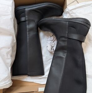 Vivobarefoot Ryder II black leather and fabric boots